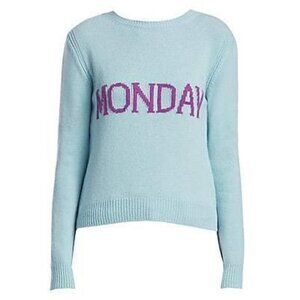 Alberta Ferretti Monday Cashmere Sweater 2 XS Rainbow Week Day ASO Amal Clooney